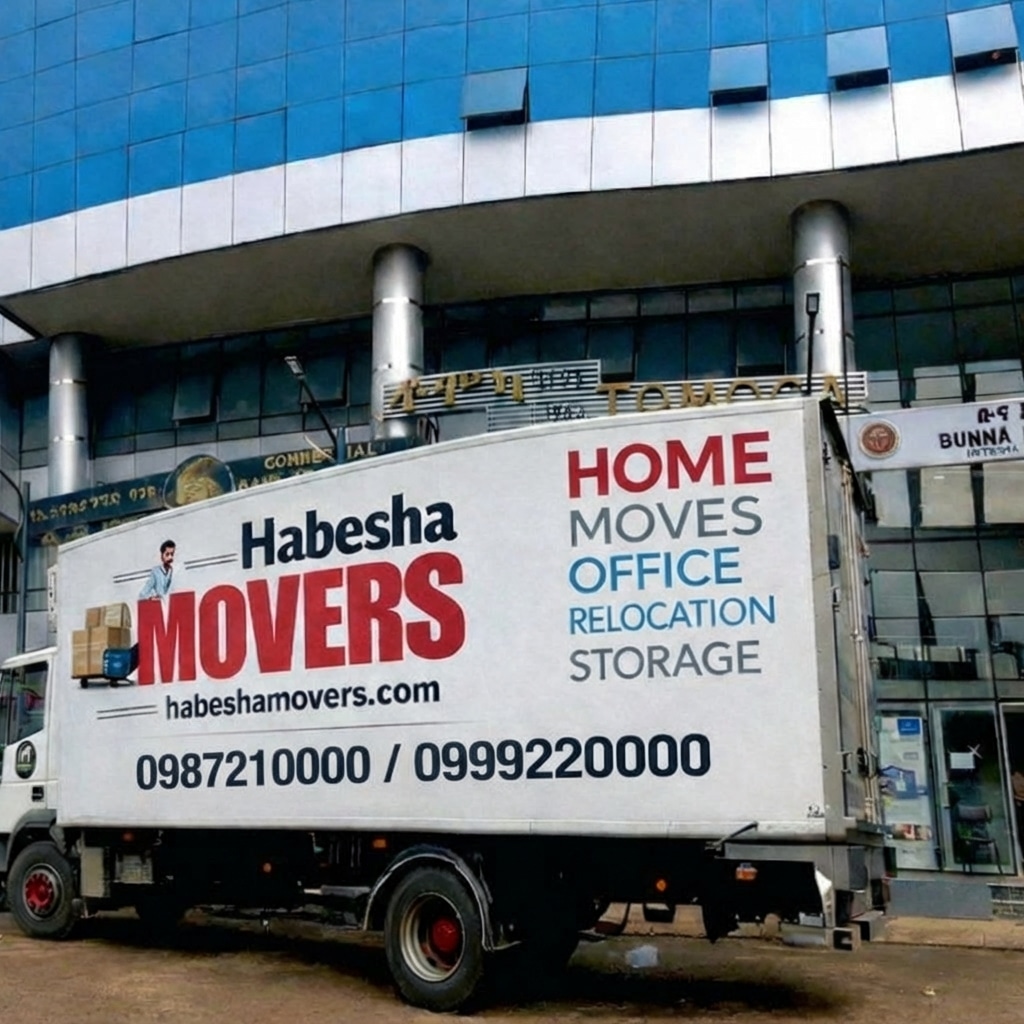 Habesha Movers moving truck and relocation team in Addis Ababa
